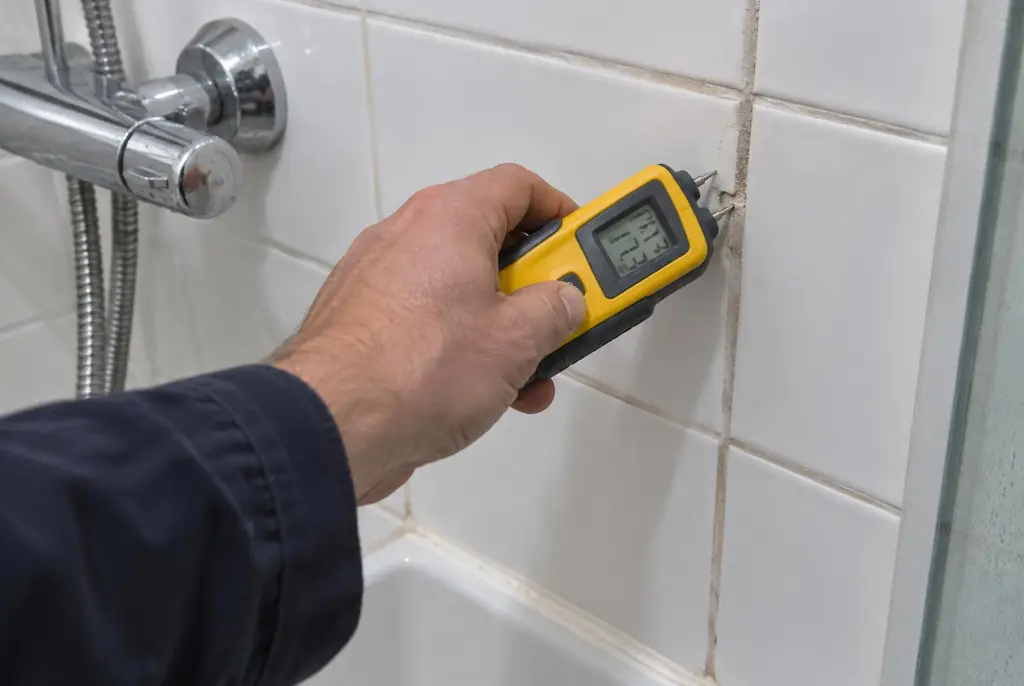Lekdetectie Nijverdal – vochtmeter op badkamertegels bij de douche